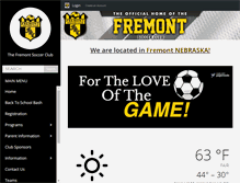 Tablet Screenshot of fremontsoccer.org